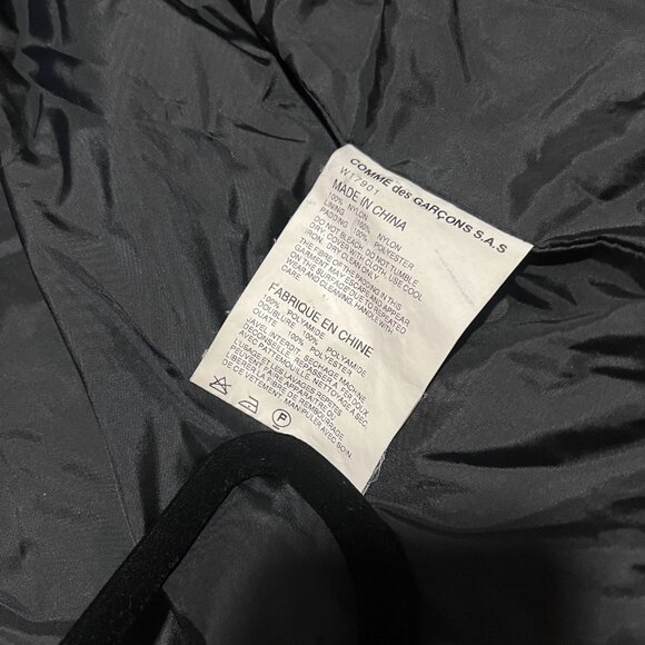 Comme des Garçons SHIRT Hooded Duffle Puffer Coat Jacket Navy - Picture 7 of 8